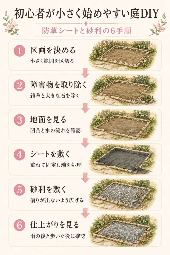 初心者が小さく始めやすい庭DIY