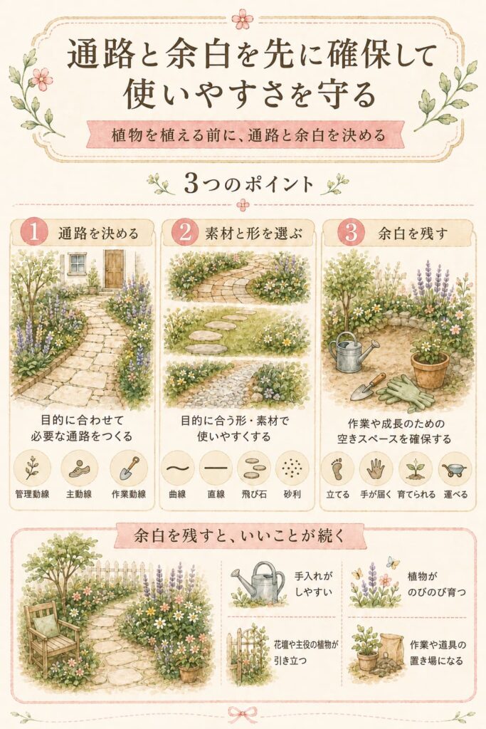 通路と余白を先に確保して使いやすさを守る
